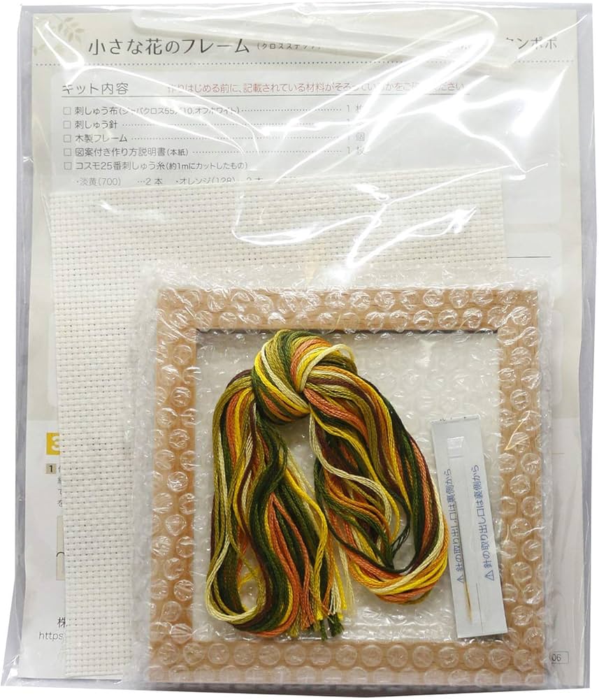 Amazon | LECIEN (ルシアン) 刺しゅうキット 小さな花のフレーム